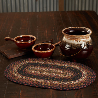 Beckham Jute Braided Oval Placemat 12